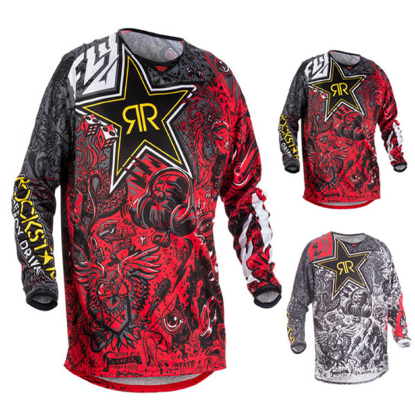 Speed ​​​​downhill outdoor cycling long-sleeved T-shirt men's top mountain bike racing suit